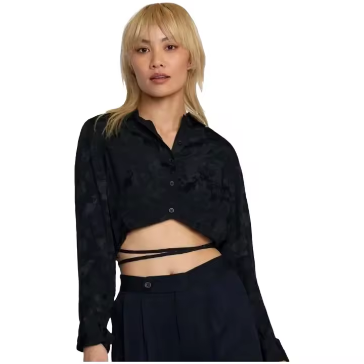 Top RVCA Invisible Man para mujer en color negro - 1