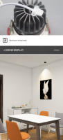 Spotlight LED COB 9-10W Luz De Techo Aluminio Lámpara Lavadora De Pared Insertada Para Dormitorio Cocina Blanco/Negro Corte 75mm - details 4