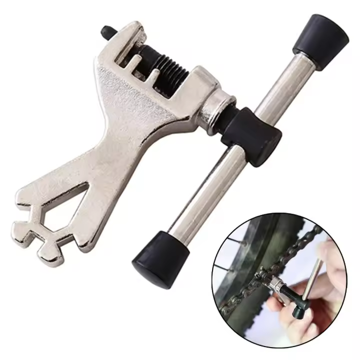Nueva Herramienta De Extracción De Cadena De Bicicleta Mini Cadena Cortador Ajuste Cómodo Herramienta Multifuncional De Metal Para Ciclismo - 1