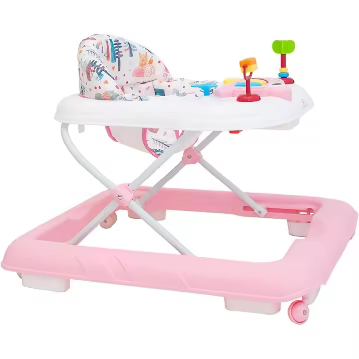 Olmitos | Andador bebe con Bandeja de Actividades | Primeros pasos Estimulación Sensorial y Desarrollo Motriz | centro de actividades plegable y regulable | Seguro - 1
