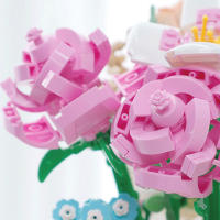 Puzzle De Solterona Rosa Azul DIY Con Más De 1000 Piezas Bloques De Construcción Manuales Para Mesa Decorativa Con Luz Juguetes De Artesanía Para Niñas - details 4
