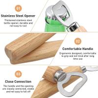 Abrepuertas De Madera Para Botellas Y Cans 1-20PCS Herramientas De Cocina Y Bar Eco-amigable Para El Hogar Y Bebidas - details 1