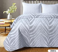 Tolrá Colcha Bouti summer modelo Zebra Gris sin funda cojín 100% Poliéster. Fina, Extra Suave y Ligera. 90/105/135/150CM - details 0