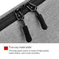 Mochila Ultrafina Para Laptop 14" 15.6" Hombre Mujer Estilo Casual Impermeable Bolsa De Trabajo Multifuncional Color Gris/Black - details 6