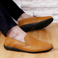 Zapatos De Cuero Genuino Para Hombre Casual Lujo Mocasines Suaves Transpirables Botines Slip on Barco Talla Grande 37-47 - details 18