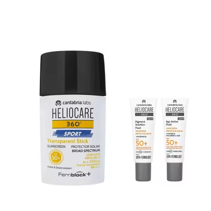Heliocare 360° Spf 50+ Sport Stick 25 gr + Regalo Protector Age Fluid y Pigment Fluid 3 ml - 1