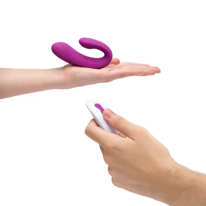 Platanomelón - Vibrador para Parejas con 9 Patrones de Vibración y Control Remoto, Juguete Erótico Recargable - Tango Lila - 1