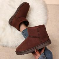 Botas De Invierno Para Mujer De Alta Calidad Antideslizantes Impermeables Con Piel Suela De Goma Botas De Nieve Para Exteriores Estilo Conciso Talla Verdadera - details 3