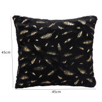 Cubierta De Almohada De Plush Corto Para Invierno Funda De Cojín Suave Y Cálida Funda De Almohada De Terciopelo Para Descansar En La Cama 45x45 Cm - details 2