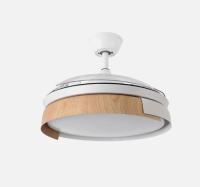 FABRILAMP PREMIUM Ventilador motor Dc Provenza 72w 7200lm Blanco/haya 3asp.desplegables 36/51x50/107d.3col, Remoto, Temporizador 1/2/4 H, Memoria Incluye 2 tijas y mandos calidad de confianza - details 2