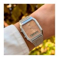 Reloj Casio VINTAGE EDGY AQ-230A-4A unisex dial analógico y digital - details 1