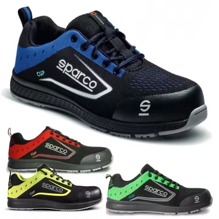 CALZADO DE SEGURIDAD LABORAL SPARCO CUP S1P SRC, ¡¡ IMPORTANTE !! ANTES DE HACER PEDIDO COMPROBAR TALLA EN LA GUIA ADJUNTA!! ZAPATO TRABAJO DE ESTILO RACING, CÓMODOS Y LIGEROS PARA EL DIA A DIA EN EL TRABAJO. - 1