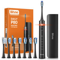 Bitvae Daily P80 cepillo de diente eléctrico sónico, recargable,  con 8 cabezales de recambio, 5 modos, y estuche de viaje, resistente al agua - details 1
