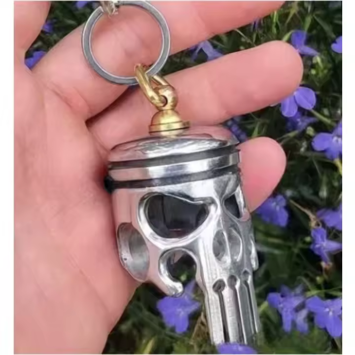 Colgante De Calavera Decorativa De Aleación Para Llavero Y Decoración De Mochila Regalo De Festividades Personalizable - 1