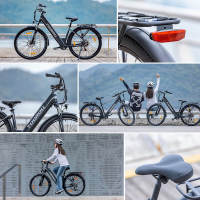 Eleglide Bicicleta electrica Touroll J1 ST, Bicicleta de montaña Adulto,Bicicleta montaña de, e Bike batería 36V 15.6Ah, Kilometraje 100KM transmisión - Shimano de 7 velocidades y freno de disco - details 13