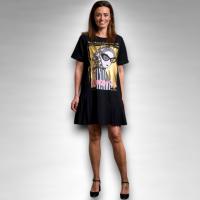 Vestido Grace Anabel Lee Corto - "Nunca subestimes" con Maxi Print y Foil Dorado - details 2