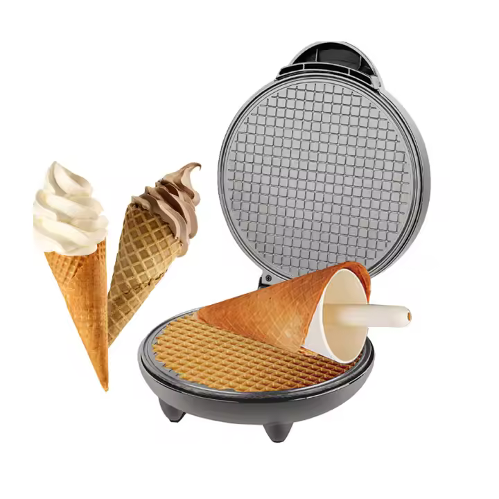 Horno Eléctrico Para Rollitos Crispy Y Tortitas Máquina De Helado DIY Con Placas Intercambiables De Torta Y Waffle En EU Plug - 1