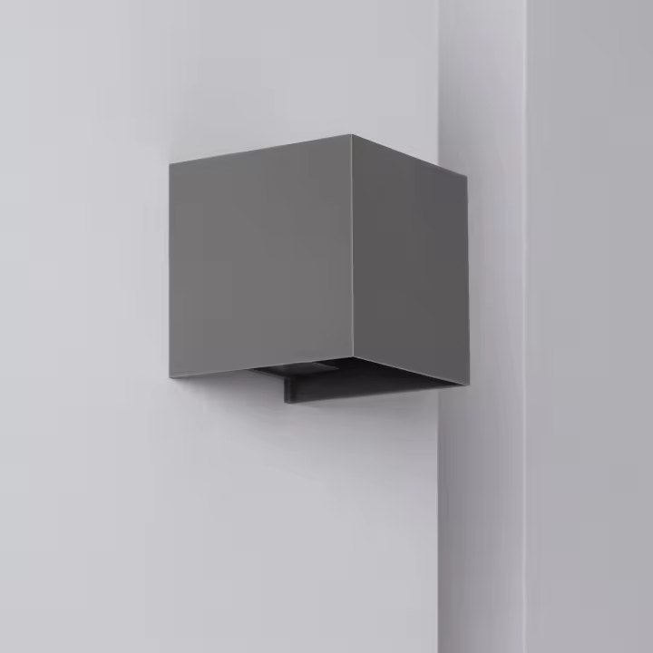 Ledkia Aplique de Pared Exterior LED 6W Iluminación Doble Cara New Eros Gris - 1