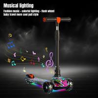 Luces Patinete Plegable para Niños de 2-12 Años Scooter Infantil Manillar Ajustable en Altura de 3 Niveles con Freno,Scooter Mini,Scooter de 3 ruedas con Flash - details 1
