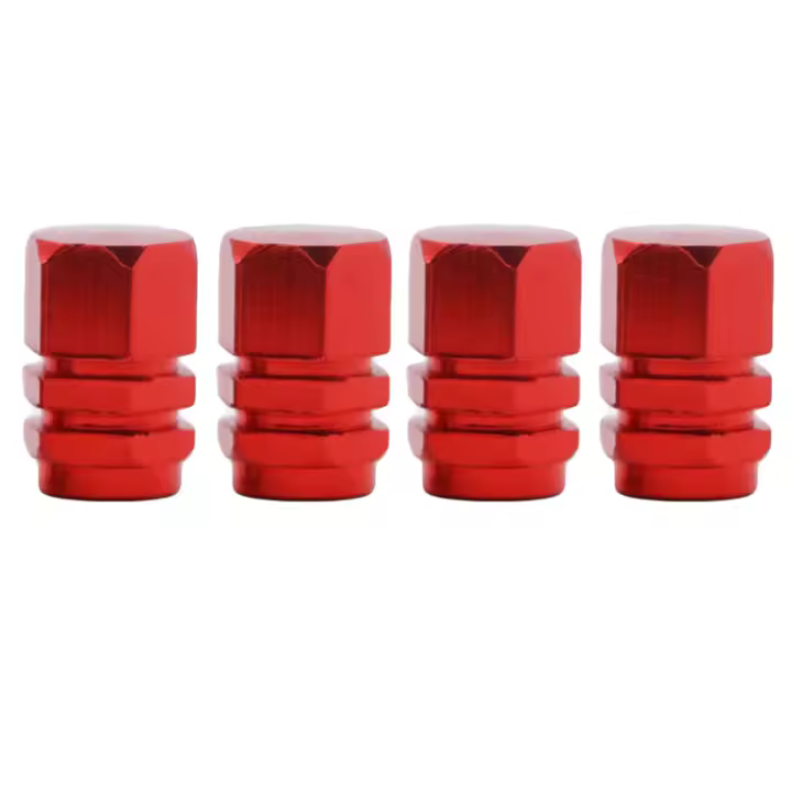 4Pcs Aluminio Cerraduras De Válvula De Neumáticos Para Coche Moto Camión Bicicleta Anti-polvo Resistente Al Agua Accesorios De Automóvil - 1