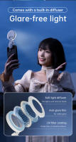 Luz De Rellenado Portátil Para Selfie De Belleza De Teléfono Móvil Recargable Tres Colores Luz Suave Universal Para Transmisiones En Vivo - details 4