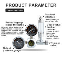 Kit De Regulador De CO2 Para Acuario Con Valvula De Verificación Y Magnético Solenoide Accesorios Para Tanque De Peces Sistema De Control De CO2 Generador De Reactor - details 1