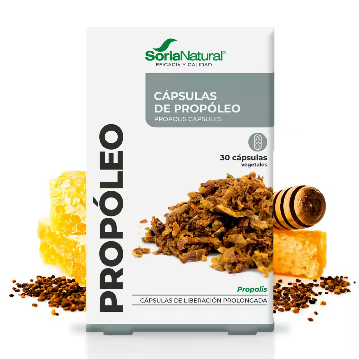 Soria Natural Propóleo Puro 100% Natural - Aumenta las Defensas y Regula Sistema Inmunológico - 30 cápsulas - 1