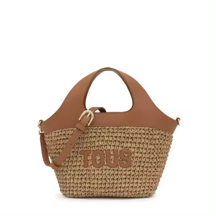 Bolso Capazo TOUS Lirio Rafia Camel Mediano 2002205343 TOUS - 1