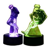 Lámpara De Noche LED 3D Anime Figuras Jujutsu Kaisen Acrílico RGB Toque Inteligente 7 Colores Luz De Decoración Para Dormitorio Regalos - details 0