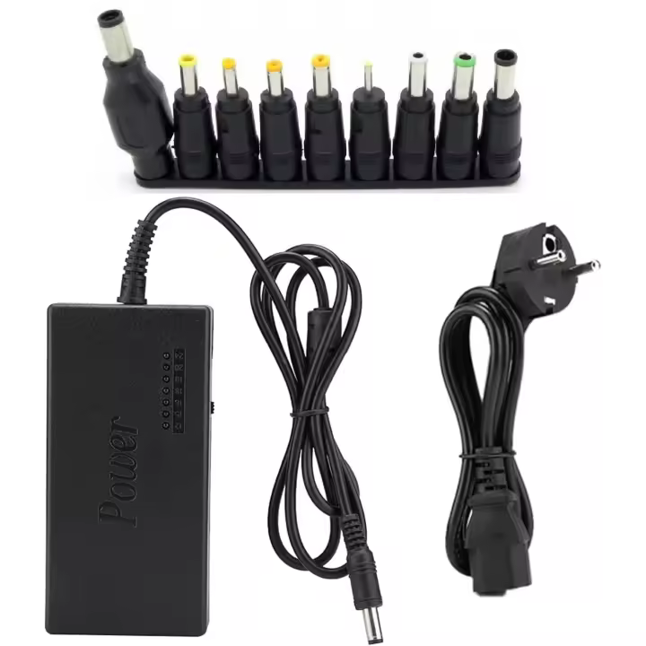 FGNS Adaptador de Corriente, 96W DC 12V ~ 24V Salida Universal Laptop Cargador ,  Adaptador De Fuente De Alimentación De 9 Bombas 100-240V, (Normativas Europeas) - 1