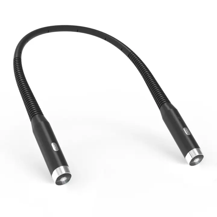 Luz De Lectura Para El Cuello LED Recargable Con Brazos Flexibles Duradera Ideal Para Lectura Camping Noche - 1