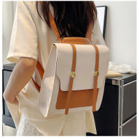 Nuevo bolso de mujer, nueva moda coreana, retro, simple, de color sólido, con hebilla de metal, mochila portátil de nicho - details 18