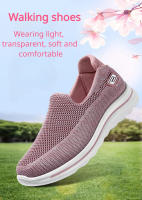 Zapatos De Deporte Casual Para Mujer Verano 2025 Ultra Ligeros Y Comodables Suela De Goma Transpirables Mesh Zapatos Planos Sin Talla - details 2