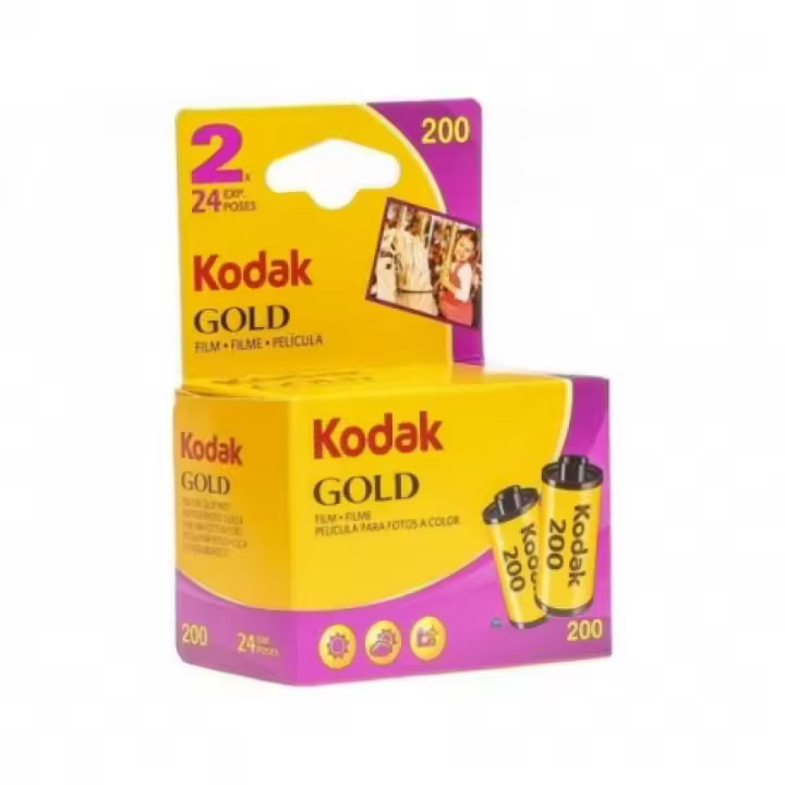 Carrete Kodak película analógica Pack de 2 carretes GB 135 24 exposiciones GOLD 200 ISO FILM carrete 35mm - 1
