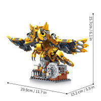 Conjunto De Bloques Mecánicos De 636 Piezas En Forma De Buho Creativo Modelo Giratorio De Animal Para Niños Y Adultos Regalo Educativo - details 5