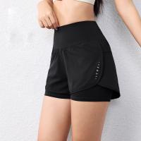 Pantalones cortos de running para Mujer secado rápido Deporte con cinturón elástico y bolsos Yoga transpirables y alojamientos para Actividades física - details 3