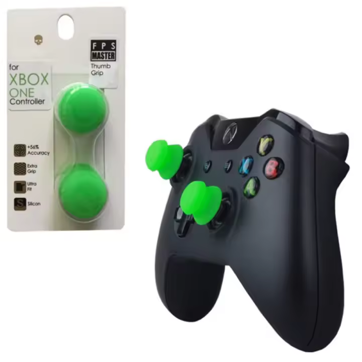 CAELLUMA - Alzadores de Joystick 9.5mm para Xbox One con Diseño de Calavera - Aumenta tu Precisión y Comodidad - 1