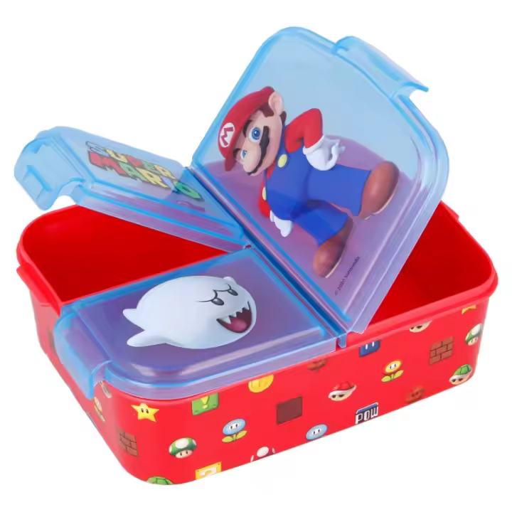 Sandwichera Fiambrera Múltiples Compartimentos Super Mario Lonchera - Stor - 1