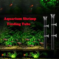Juego De Alimentador De Acuario Transparente Y Duradero Para Peces Y Langostas Con Tubo Y Plato De Alimentación - details 0