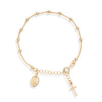 Pulsera De Moda Cristiana Con Cruz Y Cuentas Ajustable Para Mujer Cadena De Mano Joyería Elegante En Aleación De Zinc - details 6