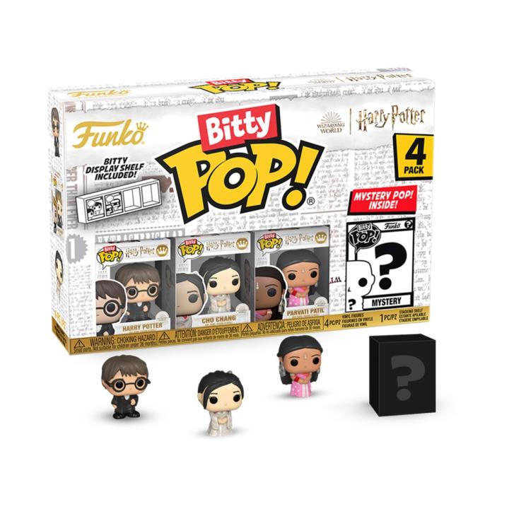 FUNKO BITTY POP! HARRY POTTER - HARRY POTTER, CHO CHANG, PARVATI PATIL Y ¿?, 83654, TIENDA CON LICENCIA OFICIAL