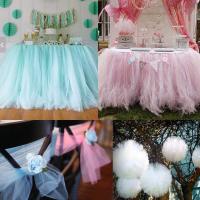 Rol De Tulle Blanco Para Bodas Cumpleaños Y Decoración De Fiestas 1.6x18M Tela De Tule Para Falda De Tutú Y Mantel DIY Manualidades Y Embalaje - details 4