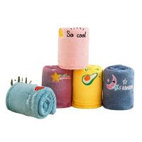 Cubrecabezas De Ducha Absorbente Para Cabello Seco Capa Doble Con Peluche De Coral Y Bordado Encantador Toalla Para Cabello Con Capa Doble Para Cuidado Del Cabello - details 9