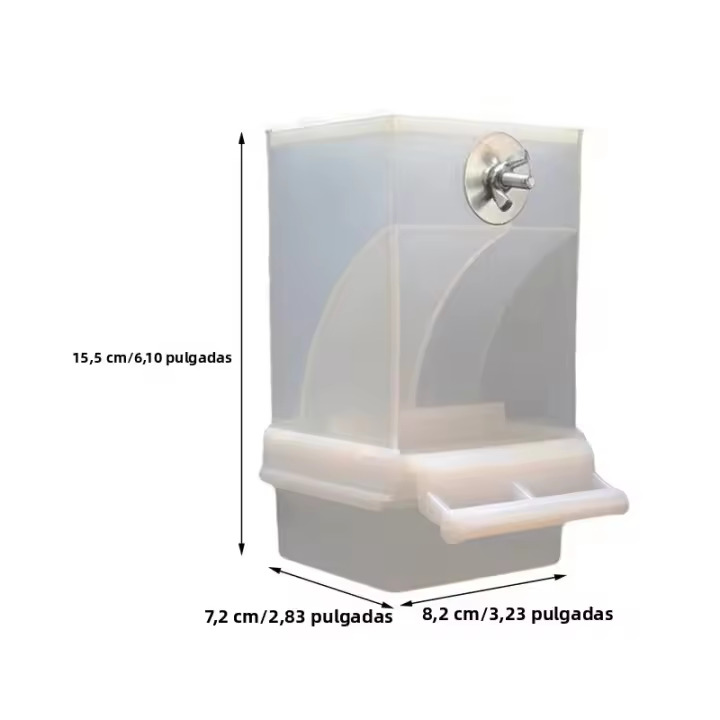 Alimentador Y Bebedor Automático Para Pájaros Acrylic Caja De Alimentos Para Pequeños Y Medianos Pericos Accesorios De Jaula - 1