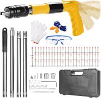 Kit de pistola de clavos de hormigón con 120 barras de extensión de clavos se puede girar pistola de clavos de acero manual 5 marcha pistola de clavos pared de clavos herramientas de pistola de clavos para el hogar - details 0