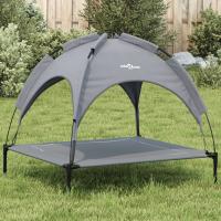 vidaXL Cama para perros con dosel antracita tela oxford y acero Dimensiones 63 x 49, 5 x 60 cm,  71 x 64 x 70 cm y mas - details 1