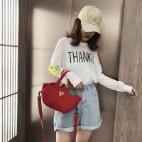 Bolso De Hombro Para Mujer Creativo Y Divertido En Forma De Fruta Banana Y Manzana Bolso Suave Japonés Para Niñas Dulces Material Nylon - details 8