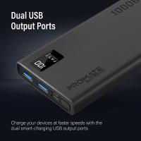 Promate Bolt-10Pro Powerbank 10000mAh USB-A Dual USB-C Negro - details 0