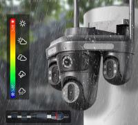 Cámara De Seguridad IP 12MP 6K HD Wifi Exterior Con Pantalla Tríplice Pantalla 360° PTZ CCTV Inalámbrico Smart IP1C360 Para Hogar - details 7