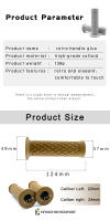 Manillar De Motocicleta Retro Con Cinturones Antideslizantes 7/8" 22mm Compatible Con ATV Motocicleta De Pista - details 2